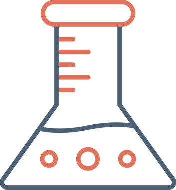 Kimyasal matara simgesi, vektör çizimi basit tasarım