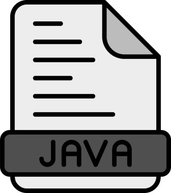 Java programlama kodu vektör illüstrasyonu 