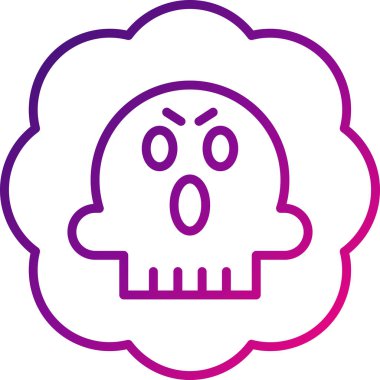 Cadılar Bayramı hayalet simgesi vektör illüstrasyonu