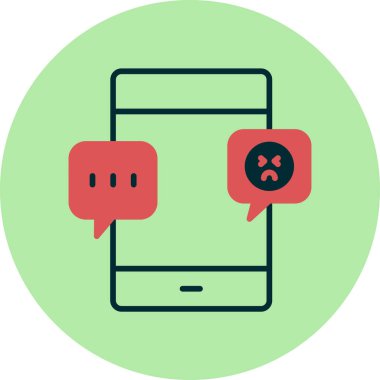 Web arayüzleri için bir bildirim simgesinin soyut grafiği.