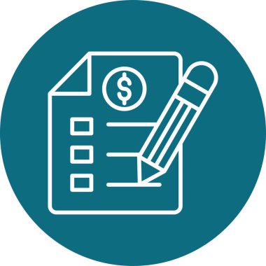 Mali belge. Web simgesi basit illüstrasyon