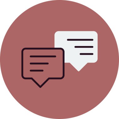 İleti ağı simgesi basit vektör illüstrasyonu