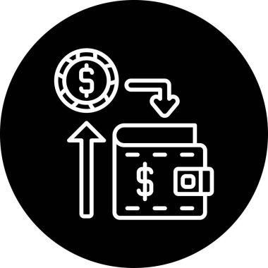  Gelir. Web simgesi basit illüstrasyon