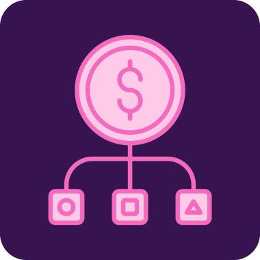 Varlıklar web simgesi vektör çizimi