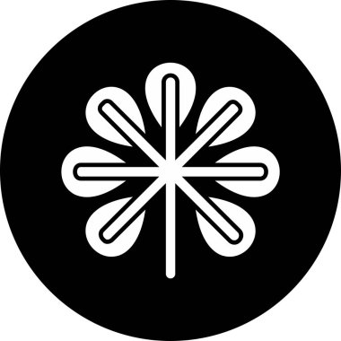 bitki çiçeği web simgesi basit vektör 