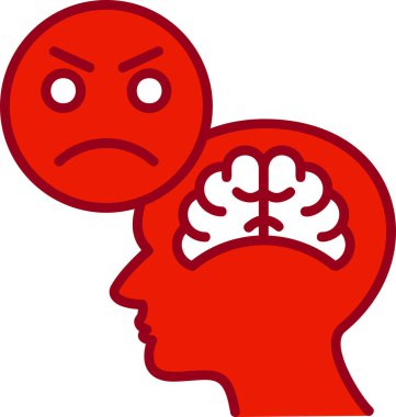 kızgın ifade vektör illüstrasyon tasarımı 