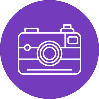 kamera simgesi vektör illüstrasyonu