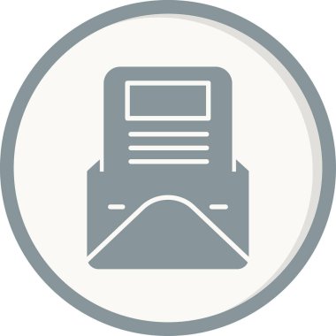 Haber vektörü simgesi modern basit illüstrasyon