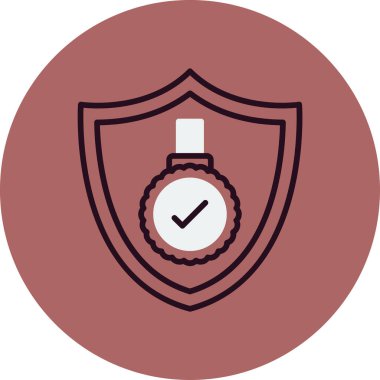 Garanti simgesi vektör illüstrasyonu 