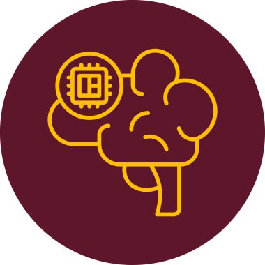 Zeka simgesi vektör illüstrasyon tasarımı