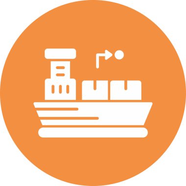 Dağıtım simgesi tasarımının vektör illüstrasyonu