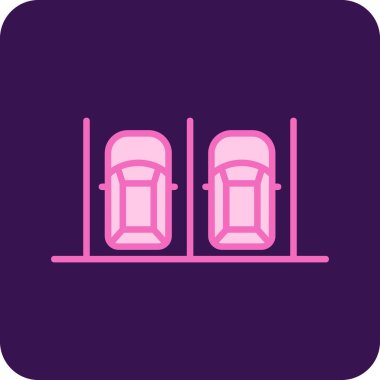 park kavramı simgesi vektör illüstrasyonu 