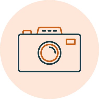 kamera simgesi vektör illüstrasyonu