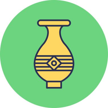 Vazo. Web simgesi basit illüstrasyon