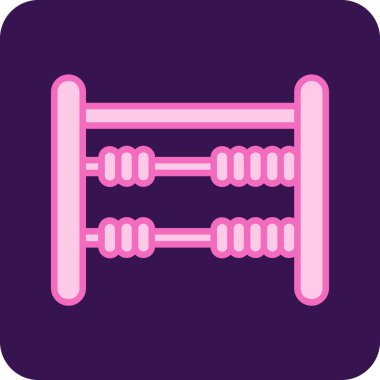 Abaküs. Web simgesi basit illüstrasyon 