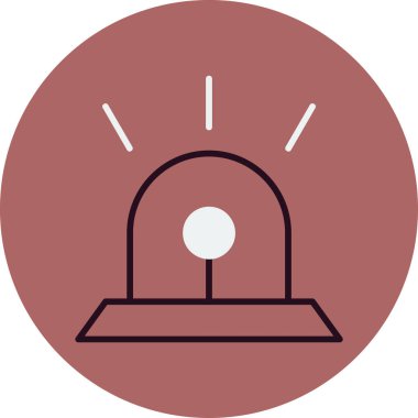 Siren sesi. Web simgesi basit illüstrasyon 