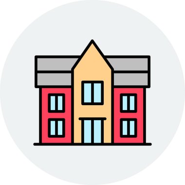 Malikane. Web simgesi basit illüstrasyon