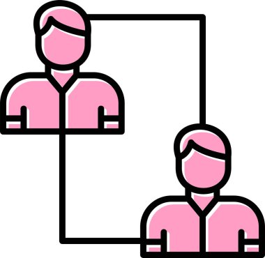 İş adamı ikonu. vektör illüstrasyonu 