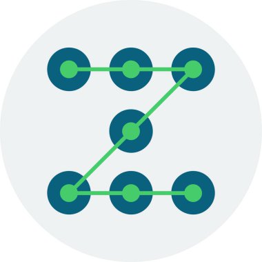 Engelleme zinciri. Web simgesi basit tasarım