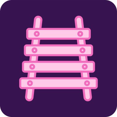 Ksilofon web simgesinin vektör illüstrasyonu