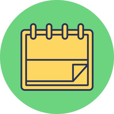 Takvim simgesi, vektör illüstrasyonu basit tasarım