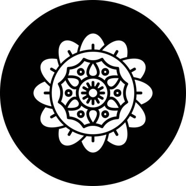 mandala tasarımı, web basit illüstrasyonu