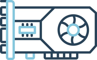 Grafik Kart. Web simgesi basit illüstrasyon 