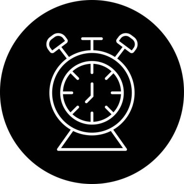 Masa Saati web simgesi, vektör illüstrasyonu