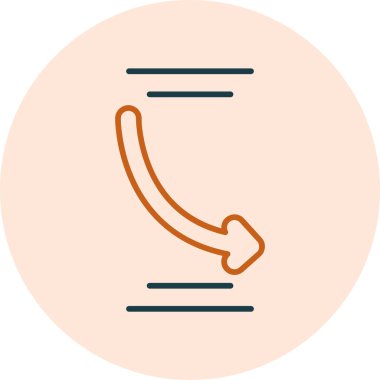 Basit oklar. Web simgesi illüstrasyonu