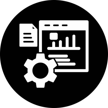 Performans. Web simgesi vektör illüstrasyonu