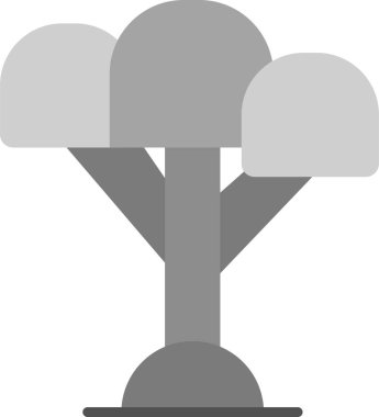 ağaç web simgesi basit illüstrasyon