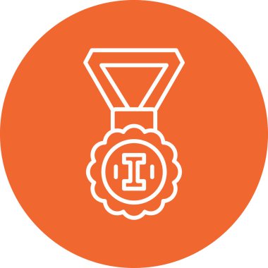 ödül madalya kutsal kişilerin resmi, vektör çizim 