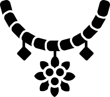 kolye simgesi vektör illüstrasyonu 