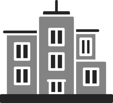 Şehre. Web simgesi basit illüstrasyon