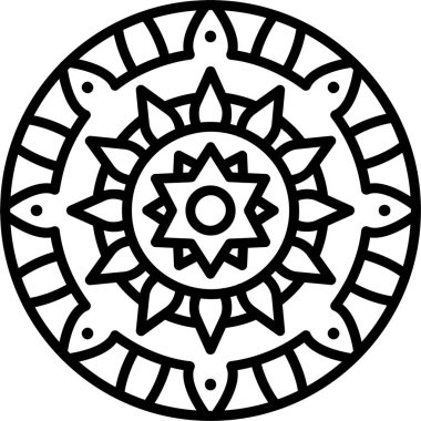 mandala tasarımı, web basit illüstrasyonu