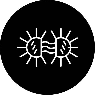 Neisseria Gonorrhoeae Vektör Simgesi Beyaz Arkaplanda İzole Edildi  