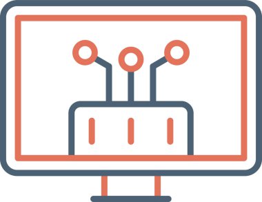 Api. Web simgesi basit illüstrasyon