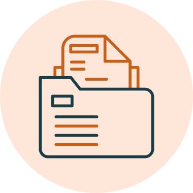 Belge simgesinin vektör illüstrasyonu