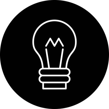 Ampul Ağı simgesi, vektör illüstrasyonu