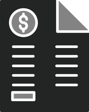 Bill simgesi, vektör illüstrasyonu basit tasarım