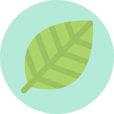 Yaprak simgesinin soyut renk vektörü çizimi