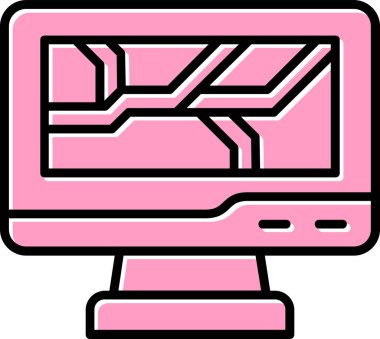 Ayrıntılı plan. Web simgesi vektör illüstrasyonu