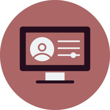 Web kullanıcı simge vektör çizim