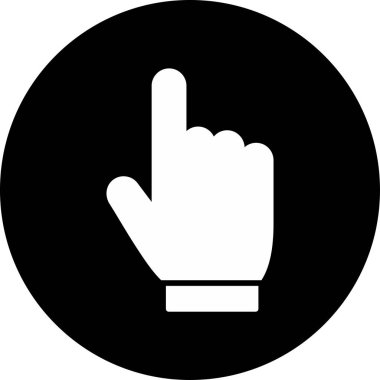 Web simgesine tıklayın, basit illüstrasyon