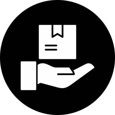 Basit ürün simgesi izole edilmiş arkaplan