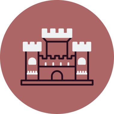 kale ikonu vektör illüstrasyonu 