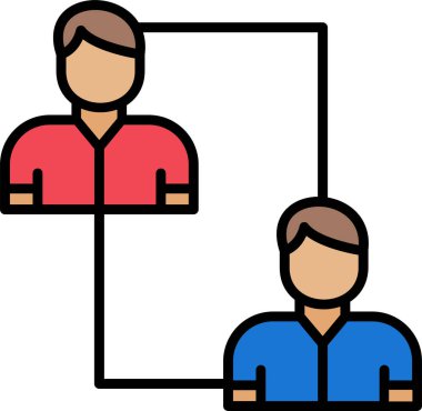 İş adamı ikonu. vektör illüstrasyonu 