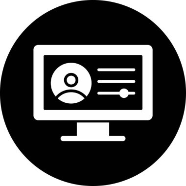 Web kullanıcı simge vektör çizim