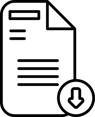 Download file. web icon simple illustration