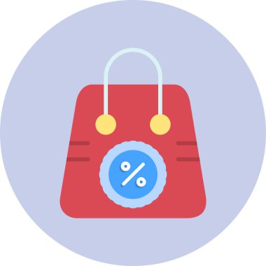 alışveriş çantası web simgesi, vektör çizim